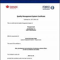 Procom A/S, ISO 9001:2008 Certified  